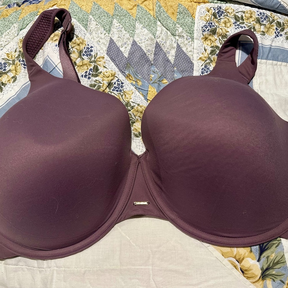 👙 Modern Luxe Full-Coverage Bra – Purple